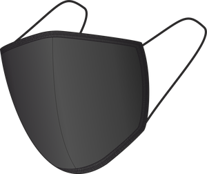 Maseczka bawełniana BLACK-BLACK 1401165